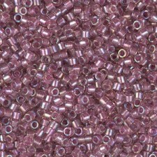 Miyuki delica Beads 11/0 - Sparkling antique rose lined crystal ab DB-1745